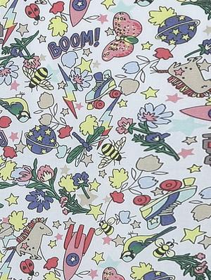 bell sleeved quirky print top - 15293419 - Standard Image - 4