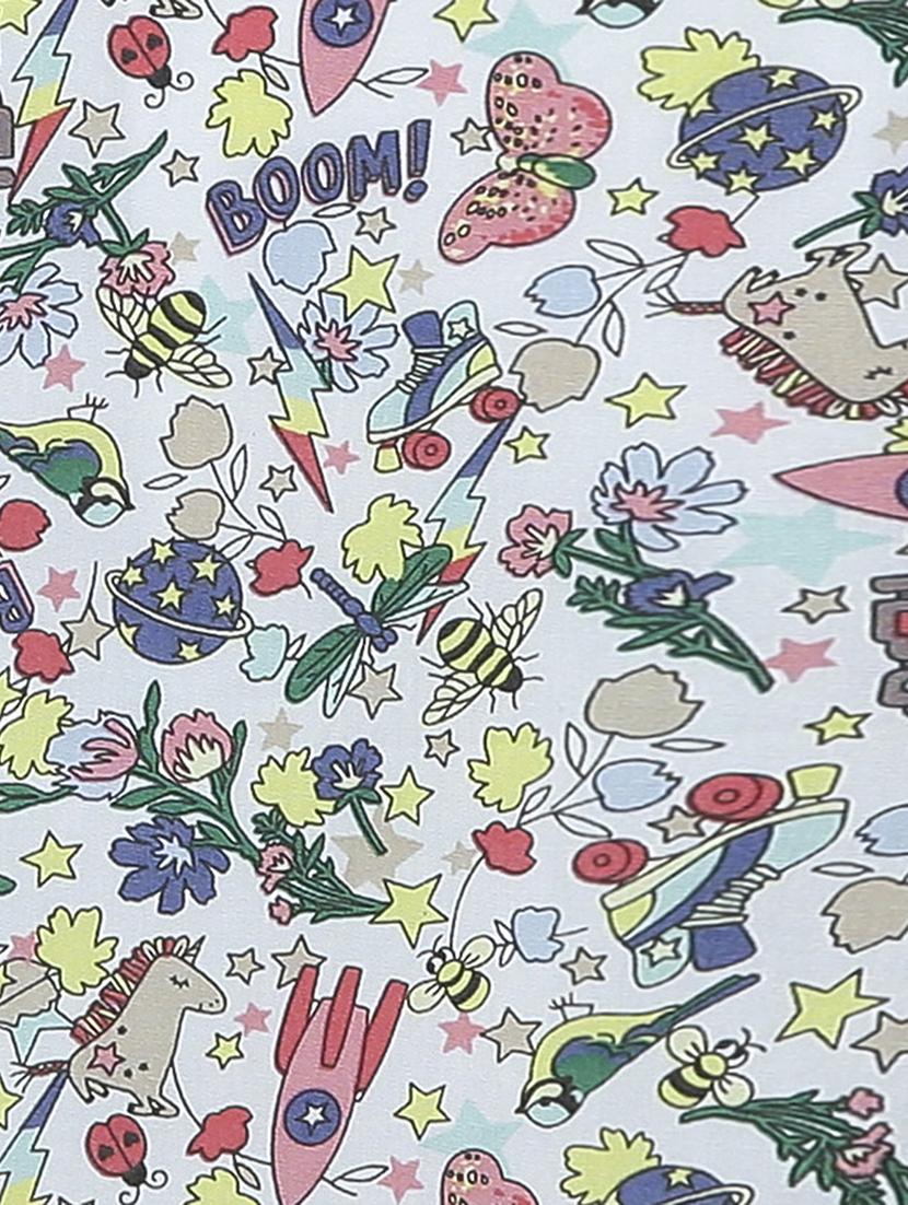 bell sleeved quirky print top - 15293419 - Zoom Image - 4