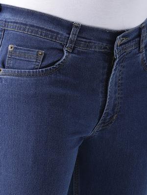 blue denim patched jeans - 15293449 - Standard Image - 4