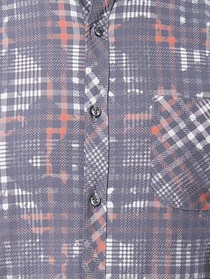 grey cotton casual shirt - 15293489 - Standard Image - 4