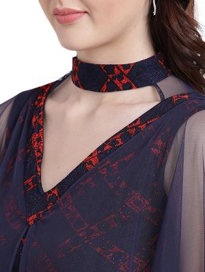 cape sleeved sheath dress - 15296198 - Standard Image - 4