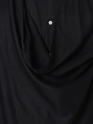 black rayon long kurta - 15296442 - Standard Image - 4