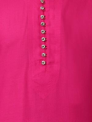 pink rayon asymmetric kurta - 15296459 - Standard Image - 4