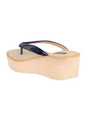 navy toe separator flip flop - 15296566 - Standard Image - 4