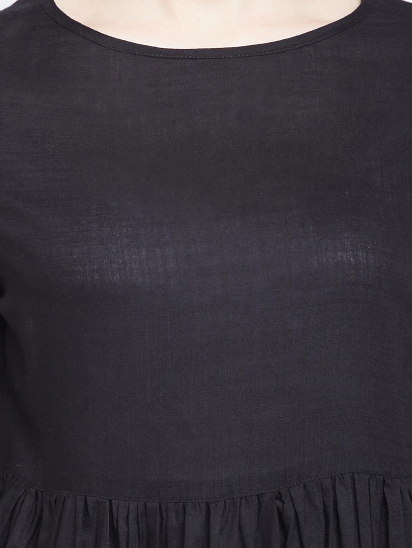 ruffle sleeved flared top - 15300361 - Zoom Image - 4
