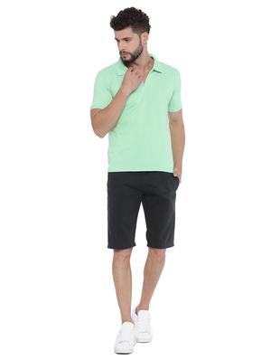 navy blue cotton bermuda - 15300938 - Standard Image - 4