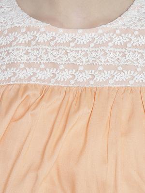 cold shoulder ruffle detail tunic - 15301125 - Standard Image - 4