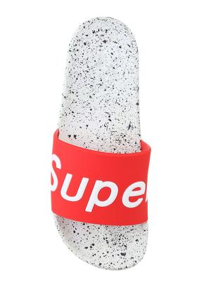 red rubber slip on flip flops - 15301480 - Standard Image - 4