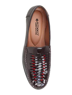 brown patent leather slip on loafer - 15302185 - Standard Image - 4