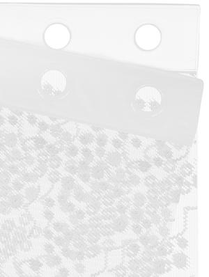 white set of 2 door sheer curtain - 15302939 - Standard Image - 4