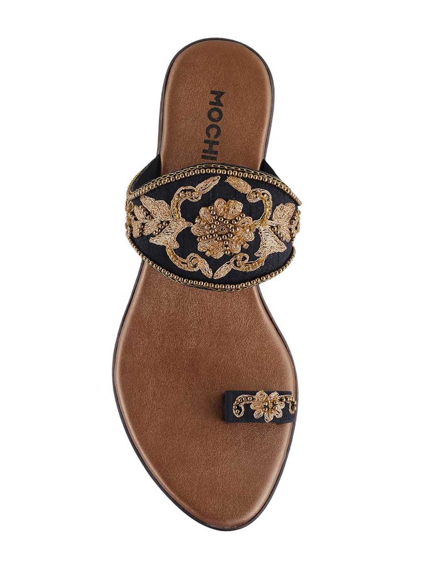 black one toe sandal - 15304985 - Zoom Image - 4