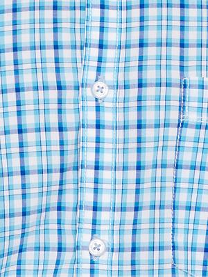 blue cotton casual shirt - 15305754 - Standard Image - 4