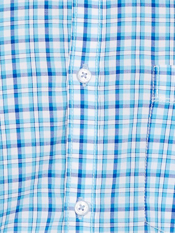 blue cotton casual shirt - 15305754 - Zoom Image - 4