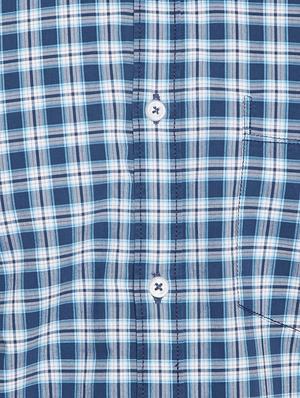 blue cotton casual shirt - 15305761 - Standard Image - 4