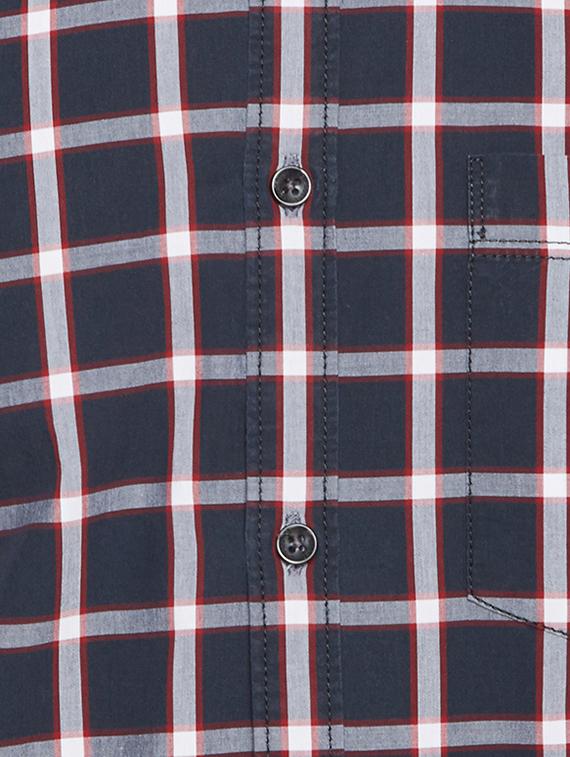 blue cotton casual shirt - 15305773 - Zoom Image - 4
