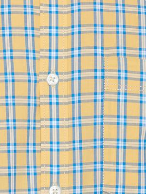 yellow cotton casual shirt - 15305777 - Standard Image - 4