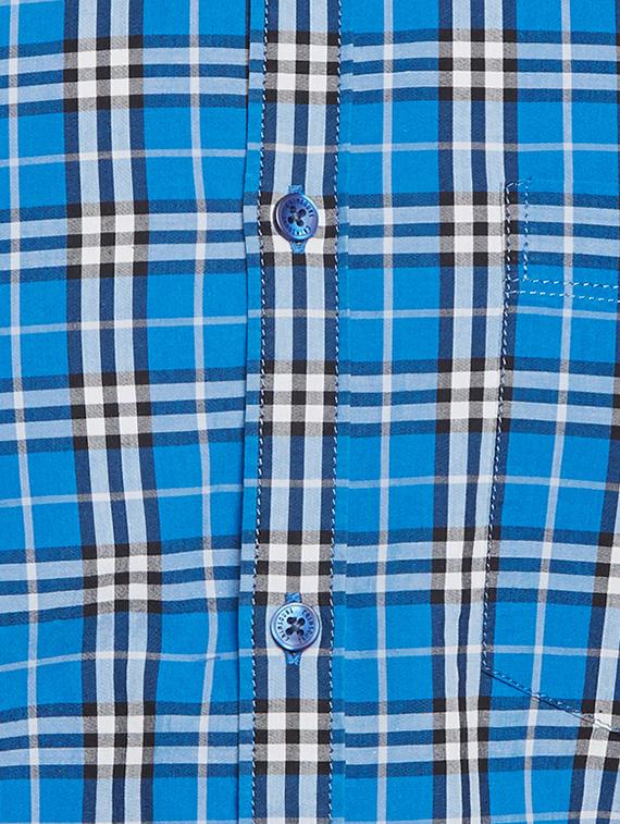 blue cotton casual shirt - 15305778 - Zoom Image - 4