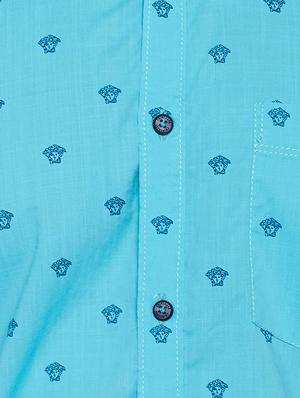 blue cotton casual shirt - 15305782 - Standard Image - 4