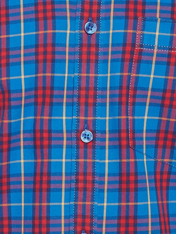 blue cotton casual shirt - 15305895 - Zoom Image - 4