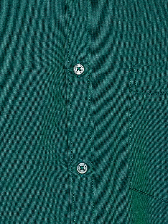 green solid casual shirt - 15305897 - Zoom Image - 4