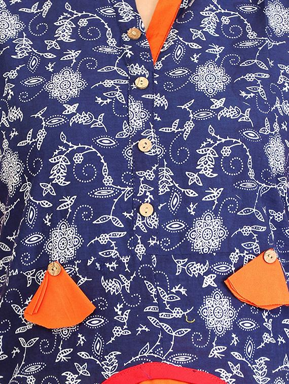 straight printed kurta - 15307044 - Zoom Image - 4