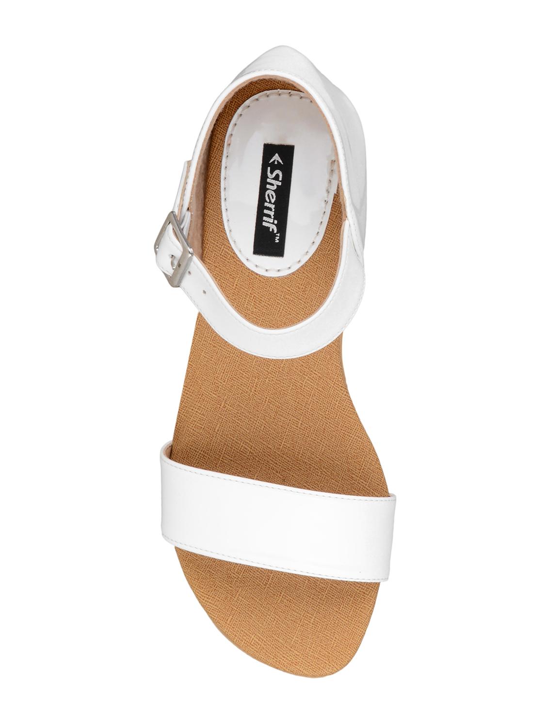 white patent ankle strap sandals - 15308175 - Zoom Image - 4