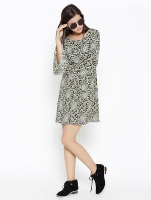 damask print shift dress - 15308328 - Standard Image - 4