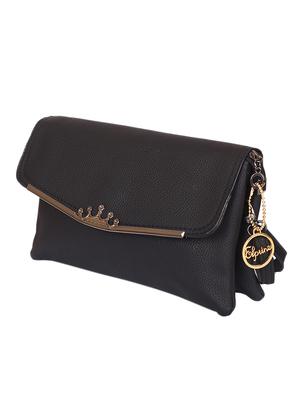black polyester regular sling bag - 15310965 - Standard Image - 4