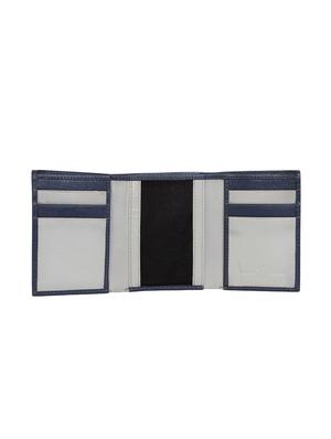 blue leather wallet with key ring - 15312256 - Standard Image - 4
