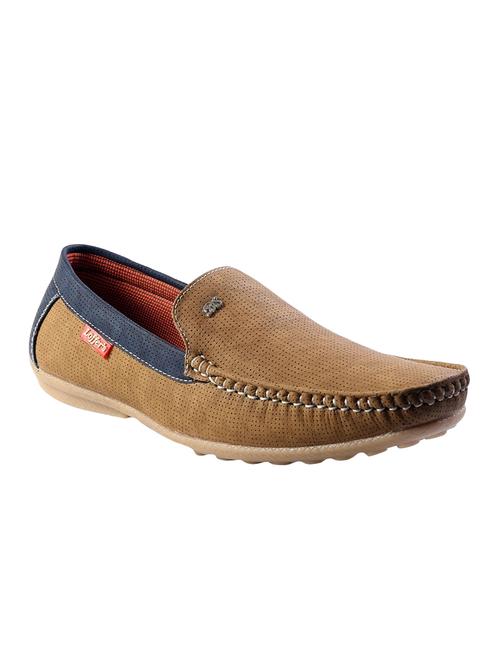 beige leatherette slip on loafer - 15312443 - Standard Image - 1