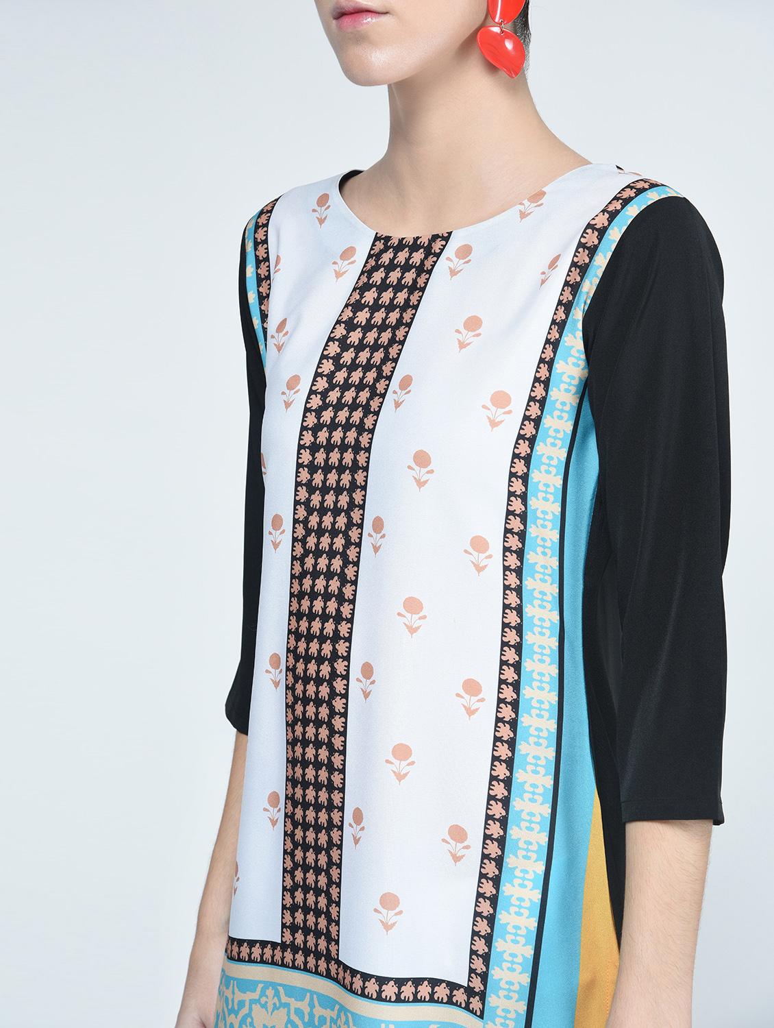 straight printed kurta - 15314399 - Zoom Image - 4