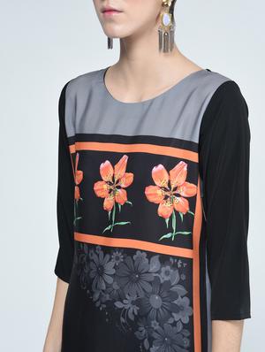 digital floral printed straight kurta - 15314414 - Standard Image - 4