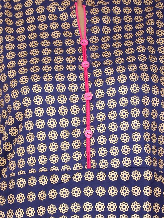 Layered foil print kurta - 15315189 - Zoom Image - 4