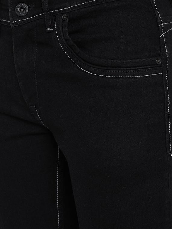 black denim plain jeans - 15316006 - Zoom Image - 4