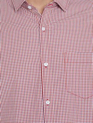 red cotton casual shirt - 15316033 - Standard Image - 4