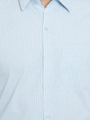light blue cotton formal shirt - 15316063 - Standard Image - 4