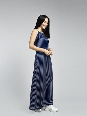 striped cami neck sleeveless maxi dress - 15316367 - Standard Image - 4