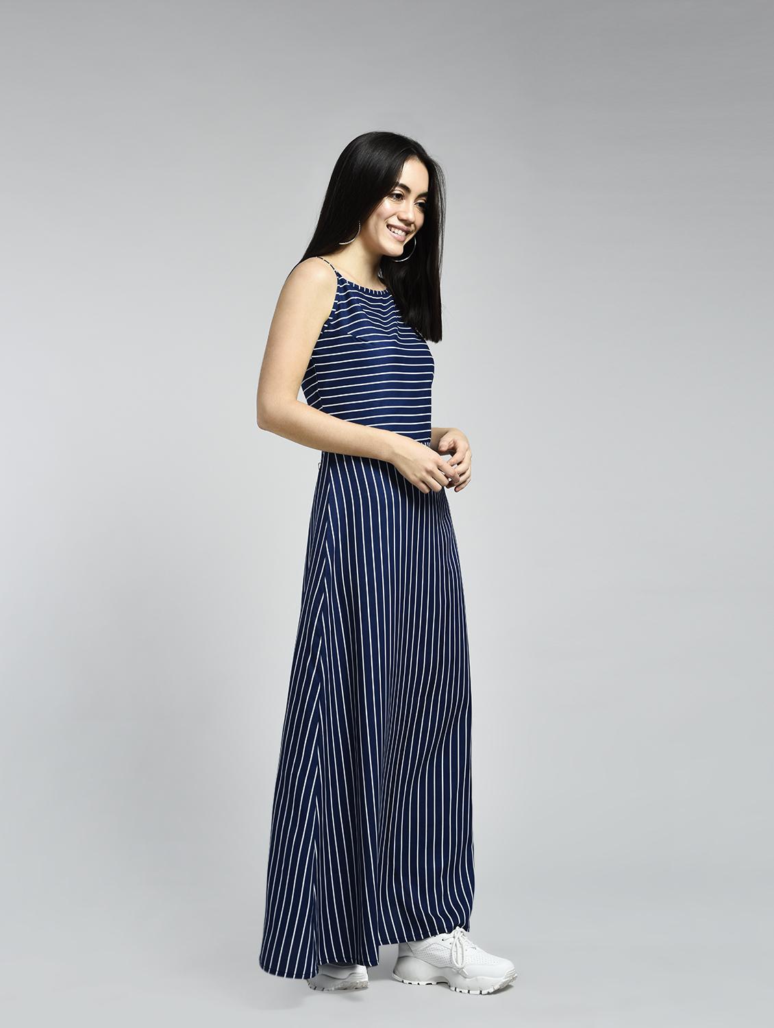 striped cami neck sleeveless maxi dress - 15316367 - Zoom Image - 4