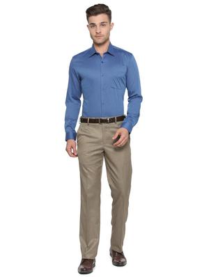 blue cotton formal shirt - 15320049 - Standard Image - 4
