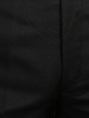black 100% viscose flat front trousers formal - 15323313 - Standard Image - 4