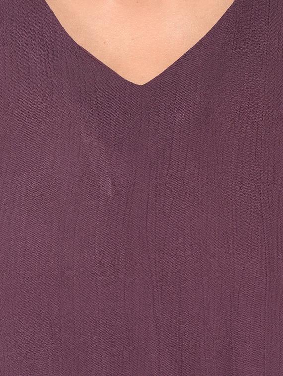 choker neck cold-shoulder top - 15323414 - Zoom Image - 4