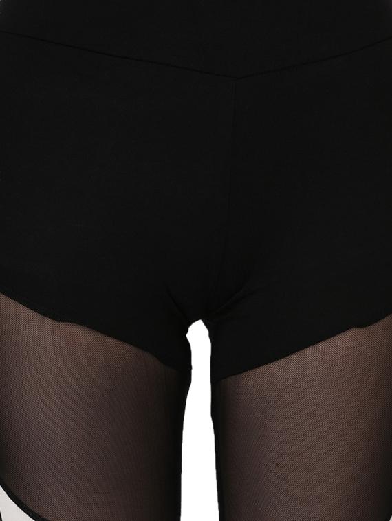 sheer panel high rise track pant - 15324050 - Zoom Image - 4