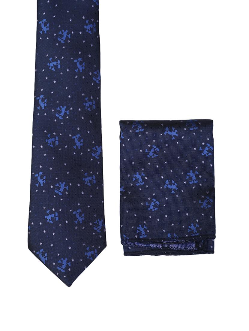 multi colored micro fiber tie with pocket square and belt - 15326424 - Zoom Image - 4