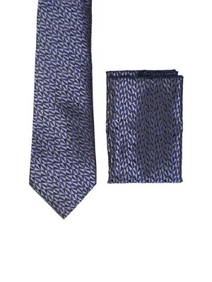 multi colored micro fiber tie with belt and pocket square - 15326430 - Standard Image - 4