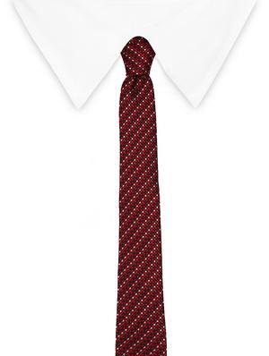 red micro fiber tie - 15326491 - Standard Image - 4
