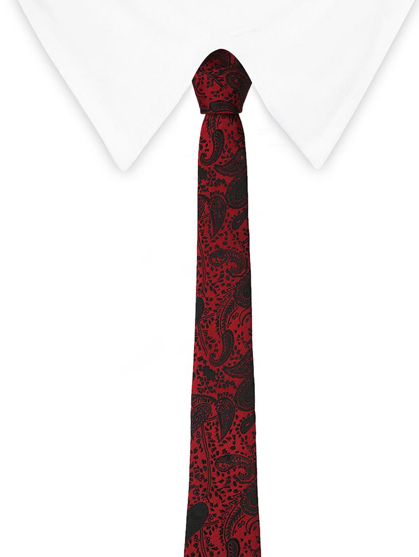 maroon microfiber tie - 15326505 - Zoom Image - 4