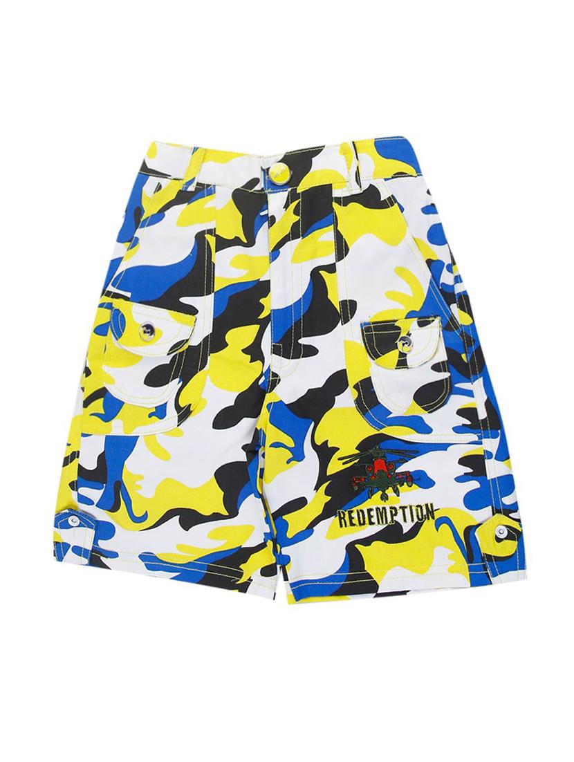 yellow cotton shorts set - 15327929 - Zoom Image - 4
