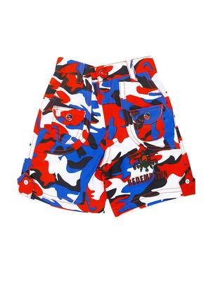 red cotton shorts set - 15327931 - Standard Image - 4