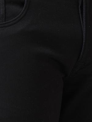black cotton plain jeans - 15328508 - Standard Image - 4