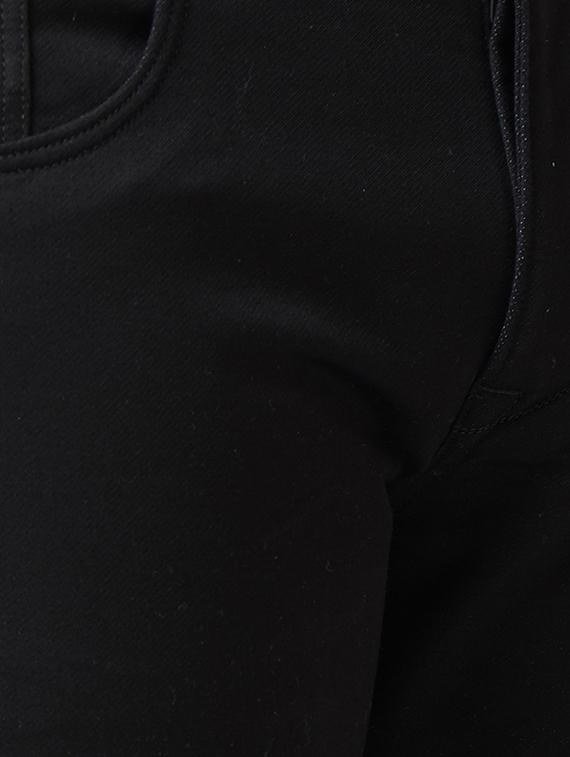 black cotton plain jeans - 15328508 - Zoom Image - 4